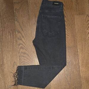 Express Women's Dark Gray Skinny Jeans